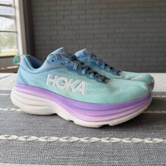 Hoka One One Bondi 8 Running Shoes Size 9 - Picture 1 of 10